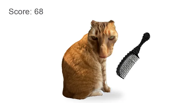 Jjaemu turning around with an alert squinted expression in Brush Jjaemu